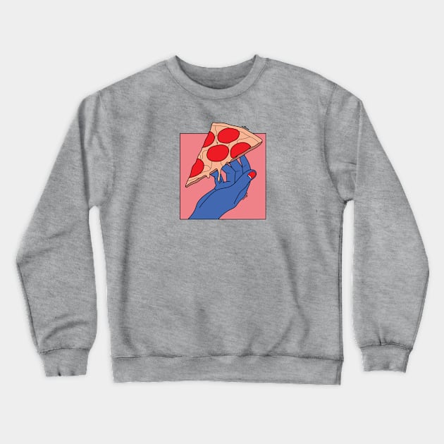 Pizza love Crewneck Sweatshirt by magyarmelcsi